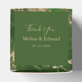 Ballotins Boîte de mariage en marbre vert et or (Haut)