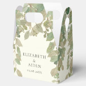 Ballotins Boîte de mariage Eucalyptus (Ouvert)