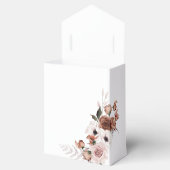 Ballotins Boîte de mariage fleurie de soie (Ouvert)