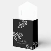 Ballotins Boîte de mariage florale argent moderne (Ouvert)