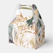 Ballotins Boîte de mariage florale blanche (Arrière)