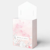 Ballotins Boîte de mariage florale subtile moderne (Ouvert)