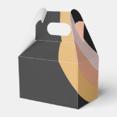 Ballotins Boîte de mariage moderne Retro 70's Rainbow Dark W (Arrière)