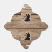 Ballotins Boîte de mariage style bois (Déplié)