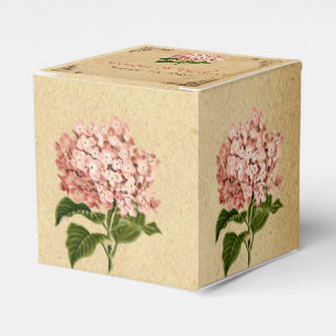 Ballotins Boîte de mariage vintage Hydrangea