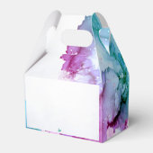 Ballotins Boîte de mariage violet et orchidée bleue (Arrière)