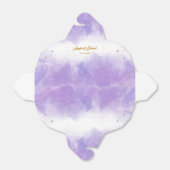 Ballotins Boîte de mariage violet moderne violet (Déplié)