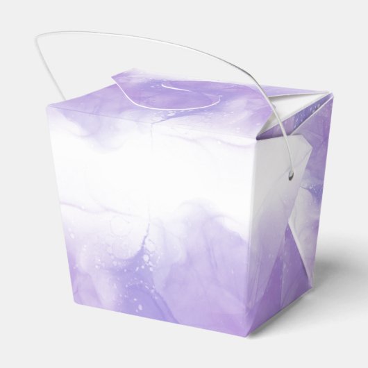 Ballotins Boîte de mariage violet moderne violet (Arrière)