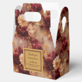 Ballotins Boîte de Merci de Mariage d'or romantique Brousse (Ouvert)