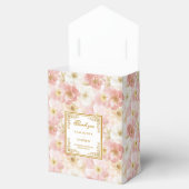 Ballotins Boîte de Merci de Mariage en or noir romantique (Ouvert)