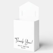 Ballotins Boîte de Merci Mariage de Monogramme moderne (Ouvert)