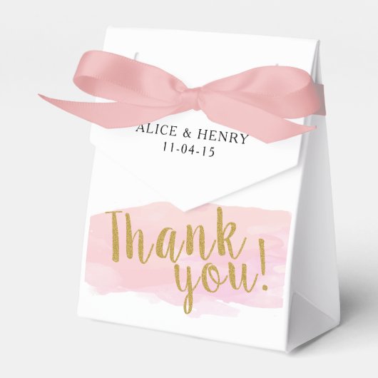 Ballotins Boîte de Merci personnalisée de mariage (Verso)