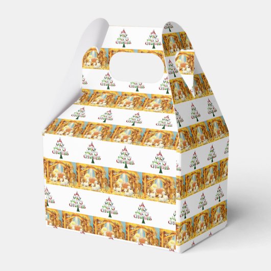 Ballotins Boîte de Noël Gable Favor (Verso)