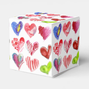 Ballotins Boîte de papier de 9 coeurs d'amour