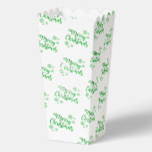 Ballotins Boîte de pop-corn de Noël vert joyeux (Verso)