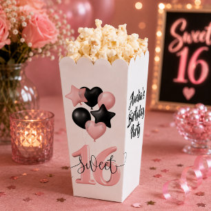 Ballotins Boîte de pop-corn personnalisée pour anniversaire 