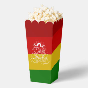 Ballotins Boîte de pop-corn pour cadeau de Noël Palette