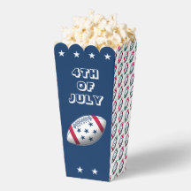 Boîte de pop-corn pour le 14 juillet