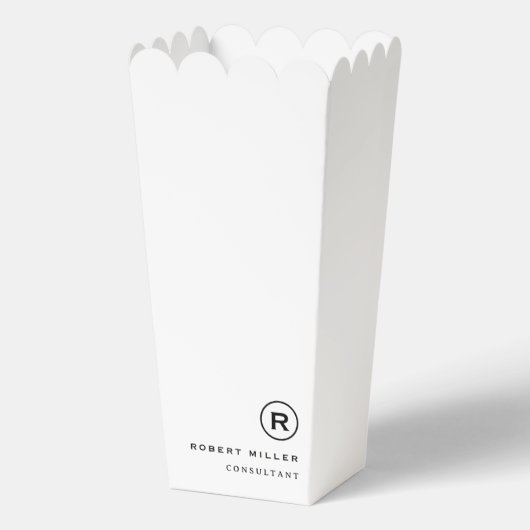 Ballotins Boîte de pop-corn professionnelle simple pour cade (Recto)