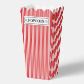 Ballotins Boîte de pop-corn rayée rouge et blanc (Verso)