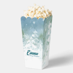 Ballotins Boîte de Popcorn de Noël Personnalisée - Hiver Sap