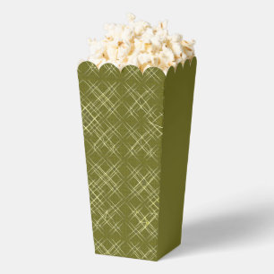 Ballotins Boîte de Popcorn Élégance Entrecroisée