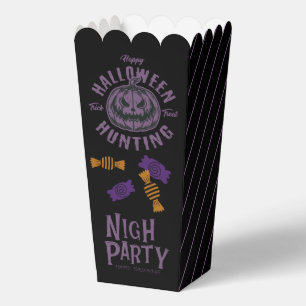 Ballotins Boîte de Popcorn Halloween – Citrouille Noire et V