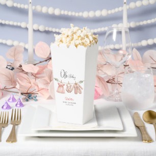 Ballotins Boîte de Popcorn Personnalisée pour Bébé Fille