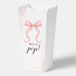 Ballotins Boîte de Popcorn pour Baby Shower Fille
