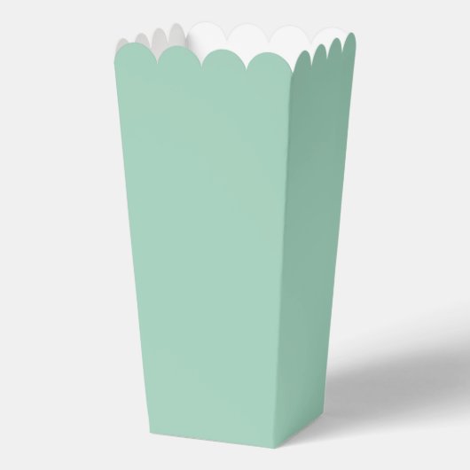 Ballotins Boîte de Popcorn Seafoam en faveur (Recto)