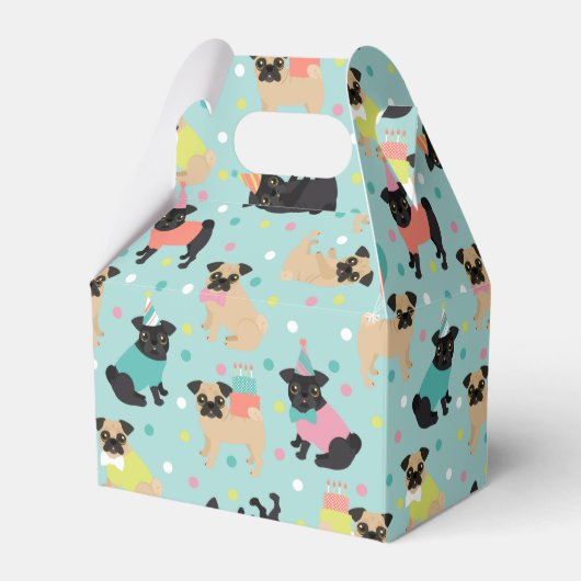 Ballotins Boîte de préférence carlin Party (Verso)