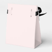 Ballotins Boîte de préférence Coeur Or Floral Personnalisé | (Arrière)