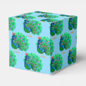 Ballotins Boîte de préférence de la fête de paon (Arrière)