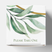 Ballotins Boîte de préférence de mariage à anneaux tropicaux (Haut)