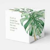 Ballotins Boîte de préférence de mariage à anneaux tropicaux (Arrière)