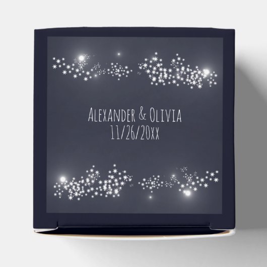 Ballotins Boîte de préférence de mariage lumière étoile (Haut)