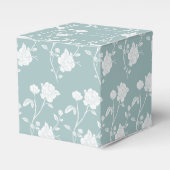 Ballotins Boîte de préférence de mariage Rose turquoise (Verso)