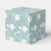 Ballotins Boîte de préférence de mariage Rose turquoise (Arrière)
