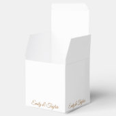 Ballotins Boîte de préférence de mariage Rose vintage (Ouvert)