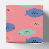 Ballotins Boîte de préférence Geometrical Fish Blue Party (Haut)