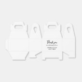 Ballotins Boîte de préférence Mariage Blanc & Noir (Déplié)