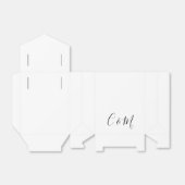 Ballotins Boîte de préférence Mariage noir et blanc (Déplié)