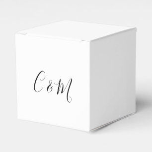 Ballotins Boîte de préférence Mariage noir et blanc