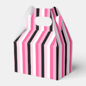 Ballotins Boîte de préférence pour gâteaux rose et noir 60e  (Arrière)