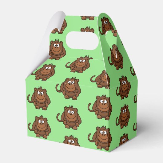 Ballotins Boîte de préférence pour la fête des singes (Verso)