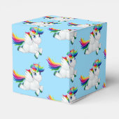 Ballotins Boîte de préférence Rainbow Unicorn Party (Arrière)