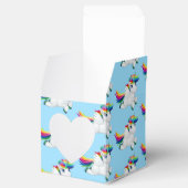 Ballotins Boîte de préférence Rainbow Unicorn Party (Ouvert)