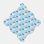 Ballotins Boîte de préférence Rainbow Unicorn Party (Déplié)