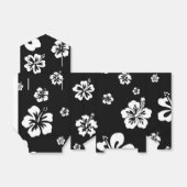 Ballotins Boîte de réception à fleurs Hibiscus blanc et noir (Déplié)