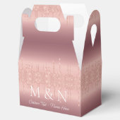 Ballotins Boîte de réception de mariage Lettre texte Rose Br (Ouvert)